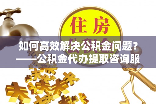 东坡如何高效解决公积金问题？——公积金代办提取咨询服务指南